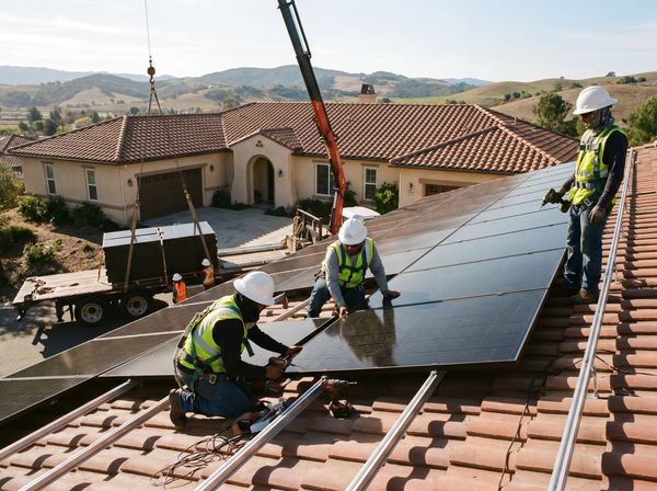 Solar panel installation